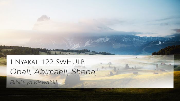 1 Nyakati 1:22 SWHULB 4K Wallpaper - Obali, Abimaeli, - 4K Wallpaper Bible Verse