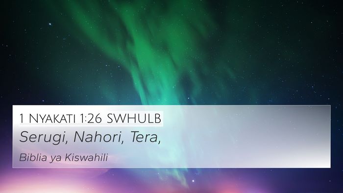 1 Nyakati 1:26 SWHULB Bible Verse Image