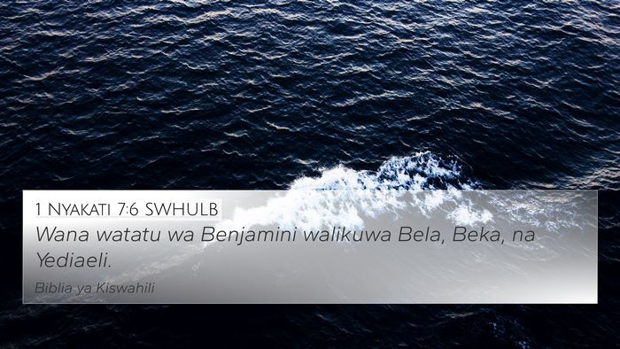 1 Nyakati 7:6 SWHULB Bible Verse Image