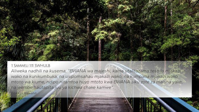 1 Samweli 1:11 SWHULB Bible Verse Image