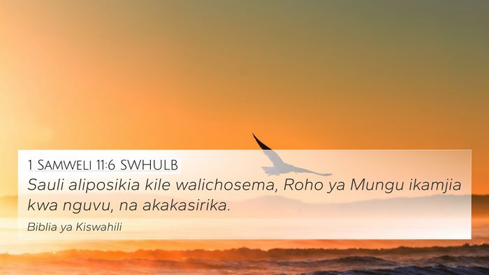 1 Samweli 11:6 SWHULB Bible Verse Image