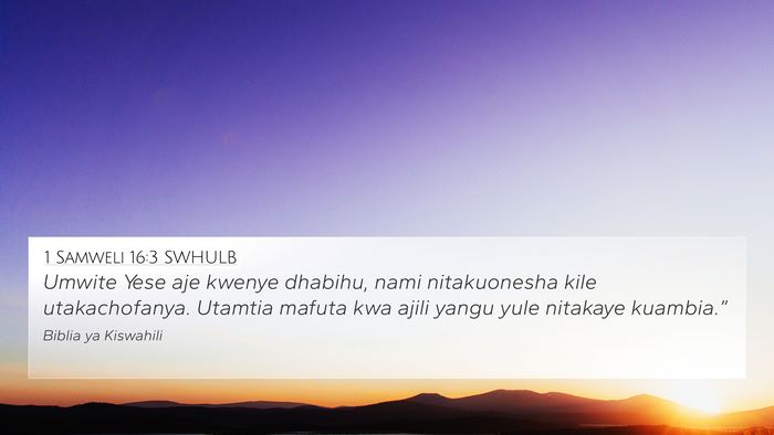 1 Samweli 16:3 SWHULB Bible Verse Image