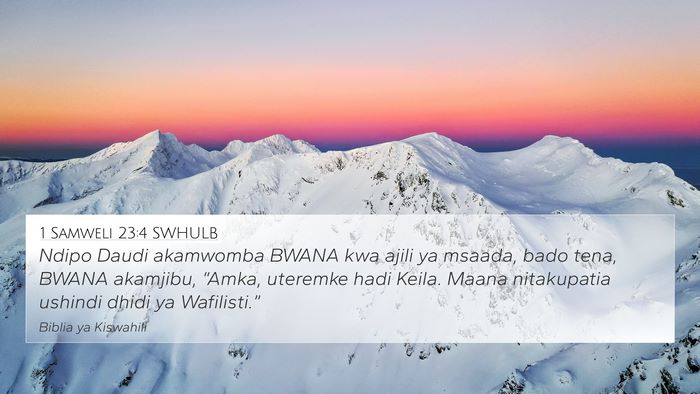 1 Samweli 23:4 SWHULB Bible Verse Image