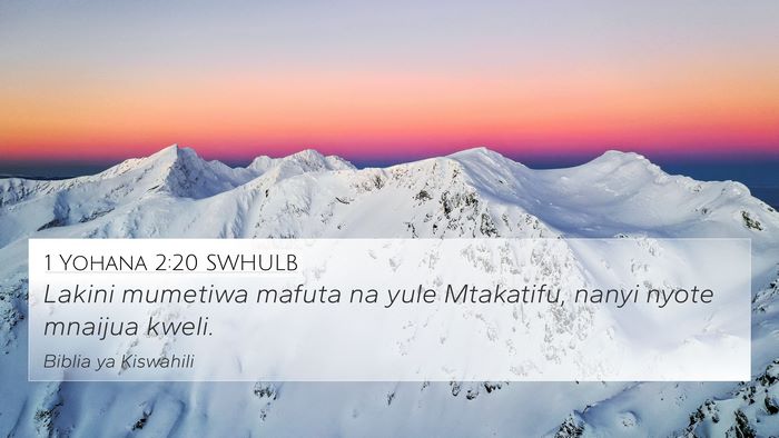 1 Yohana 2:20 SWHULB Bible Verse Image