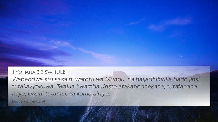 1 Yohana 3:2 SWHULB Bible Verse Image