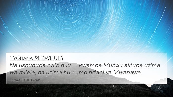 1 Yohana 5:11 SWHULB Bible Verse Image