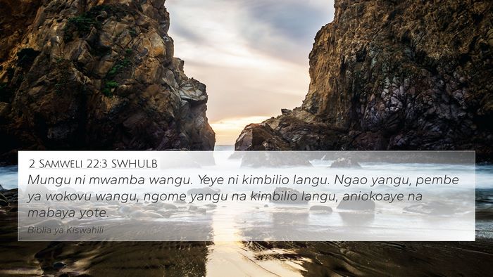 2 Samweli 22:3 SWHULB Bible Verse Image