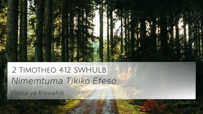 2 Timotheo 4:12 SWHULB Bible Verse Image