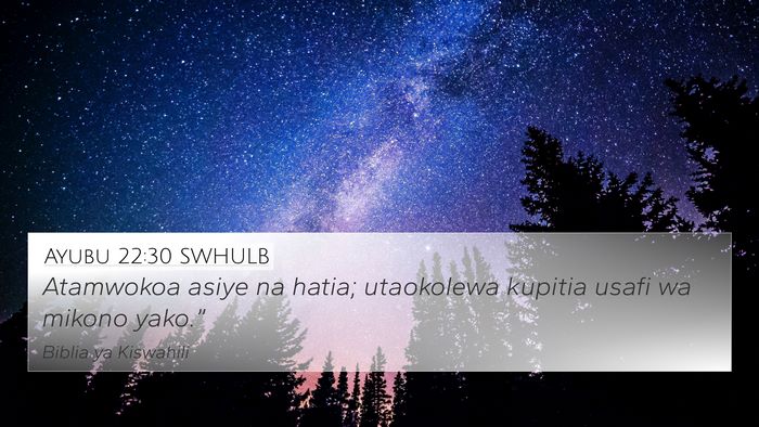 Ayubu 22:30 SWHULB Bible Verse Image