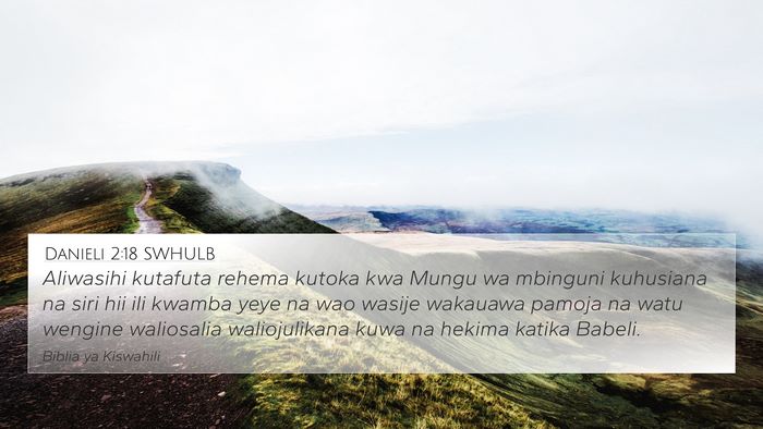 Danieli 2:18 SWHULB Bible Verse Image