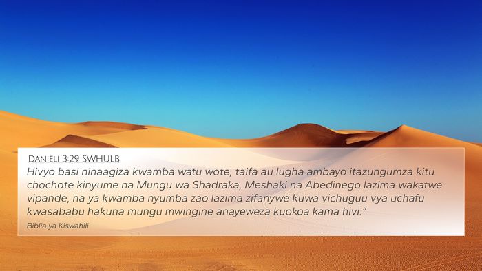 Danieli 3:29 SWHULB Bible Verse Image