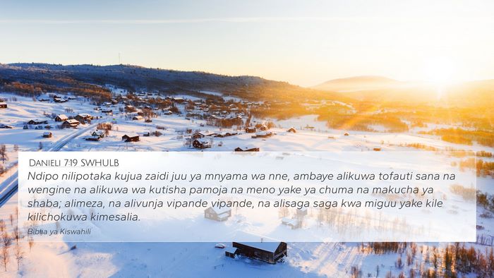 Danieli 7:19 SWHULB Bible Verse Image