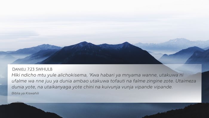 Danieli 7:23 SWHULB Bible Verse Image