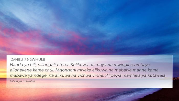 Danieli 7:6 SWHULB Bible Verse Image
