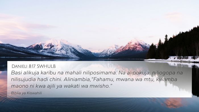 Danieli 8:17 SWHULB Bible Verse Image