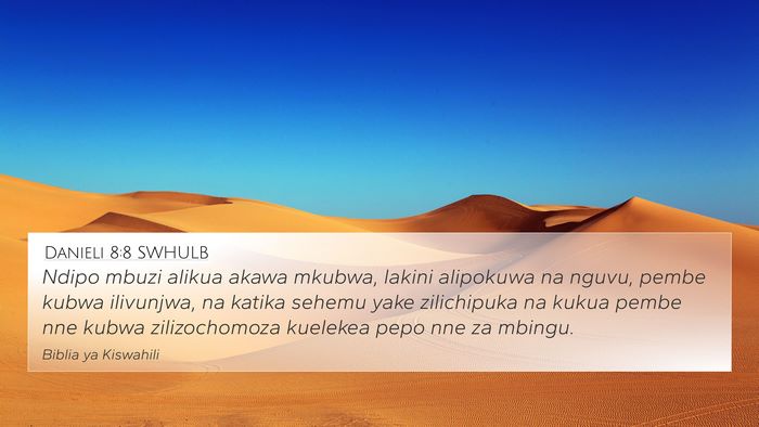 Danieli 8:8 SWHULB Bible Verse Image