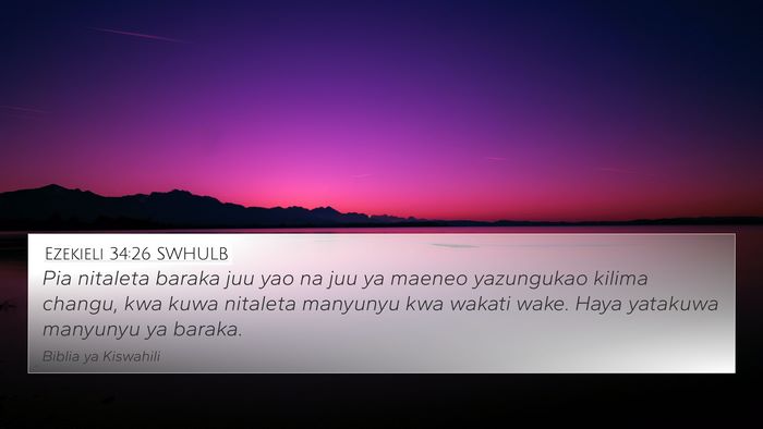 Ezekieli 34:26 SWHULB Bible Verse Image