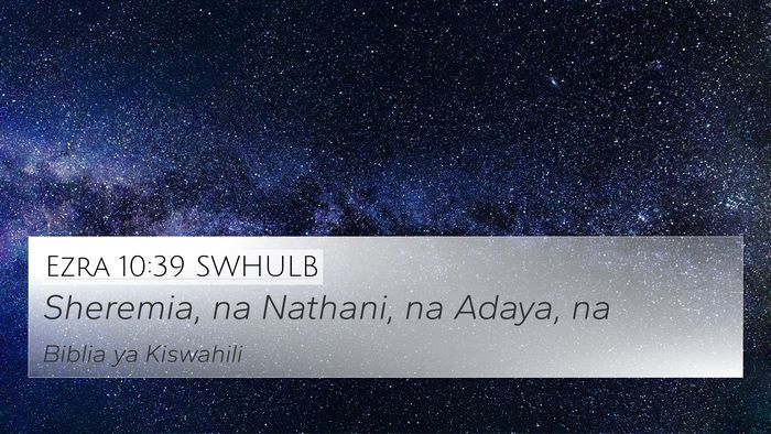 Ezra 10:39 SWHULB Bible Verse Image