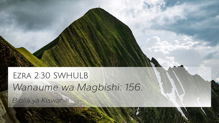 Ezra 2:30 SWHULB 4K Wallpaper - Wanaume wa Magbishi: - 4K Wallpaper Bible Verse