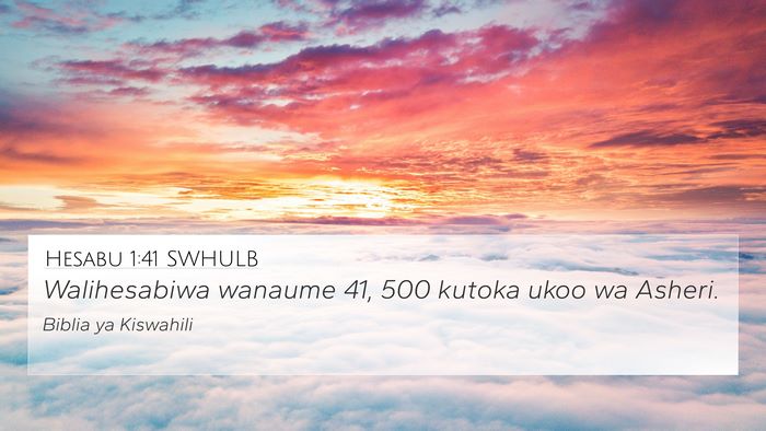 Hesabu 1:41 SWHULB 4K Wallpaper - Walihesabiwa wanaume 41, 500 kutoka ukoo wa - 4K Wallpaper Bible Verse