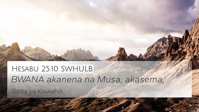 Hesabu 25:10 SWHULB 4K Wallpaper - BWANA akanena na Musa, - 4K Wallpaper Bible Verse