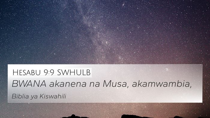 Hesabu 9:9 SWHULB 4K Wallpaper - BWANA akanena na Musa, - 4K Wallpaper Bible Verse