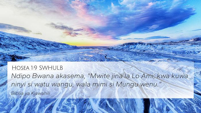 Hosea 1:9 SWHULB Bible Verse Image