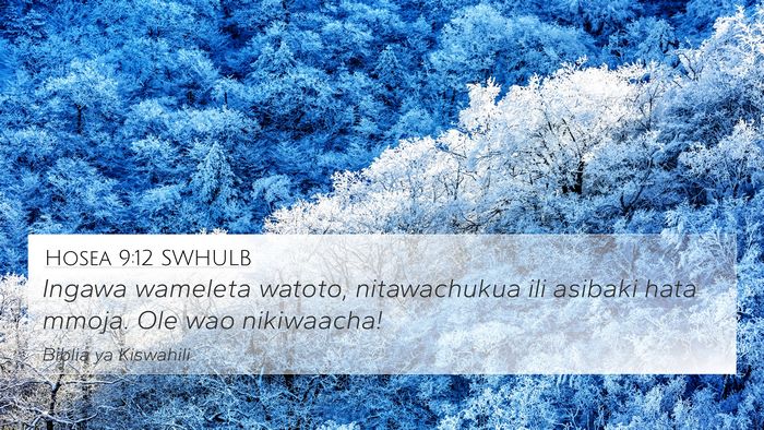 Hosea 9:12 SWHULB Bible Verse Image