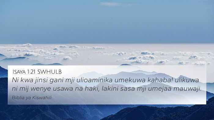 Isaya 1:21 SWHULB Bible Verse Image