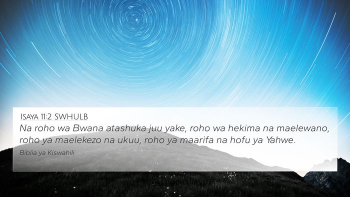 Isaya 11:2 SWHULB Bible Verse Image