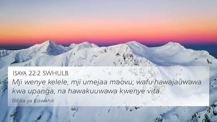 Isaya 22:2 SWHULB Bible Verse Image
