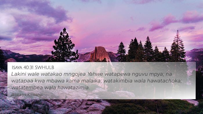 Isaya 40:31 SWHULB Bible Verse Image