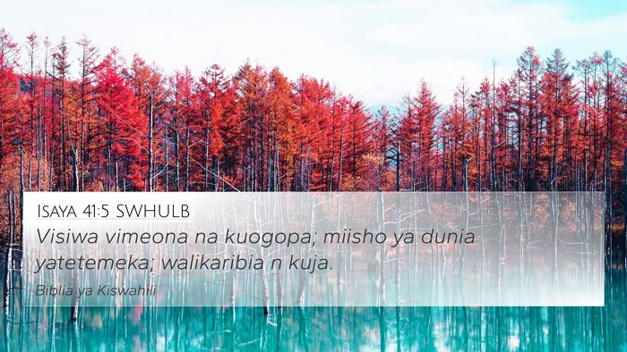 Isaya 41:5 SWHULB Bible Verse Image