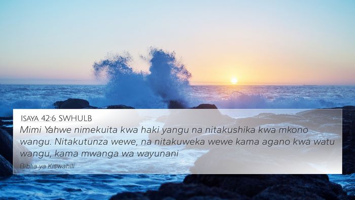 Isaya 42:6 SWHULB Bible Verse Image