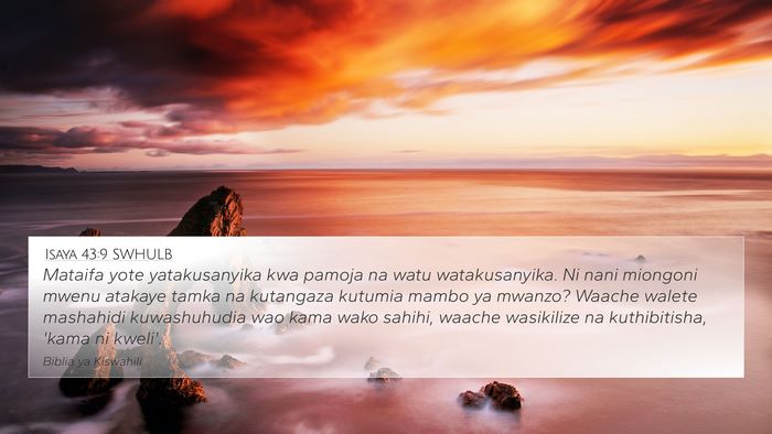 Isaya 43:9 SWHULB Bible Verse Image