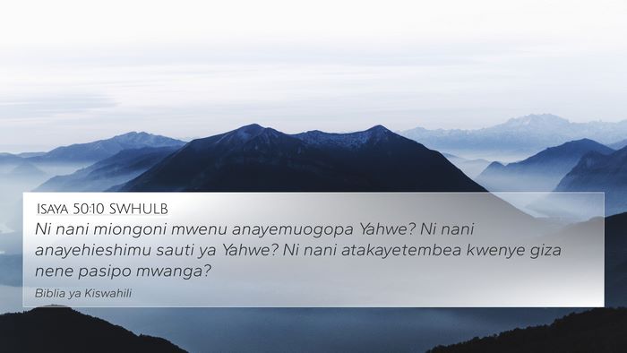 Isaya 50:10 SWHULB Bible Verse Image