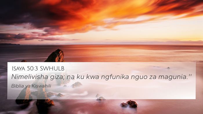 Isaya 50:3 SWHULB Bible Verse Image