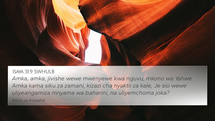 Isaya 51:9 SWHULB Bible Verse Image