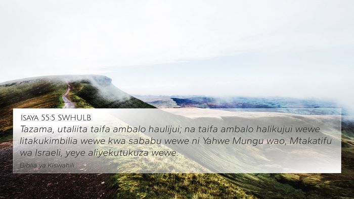 Isaya 55:5 SWHULB Bible Verse Image