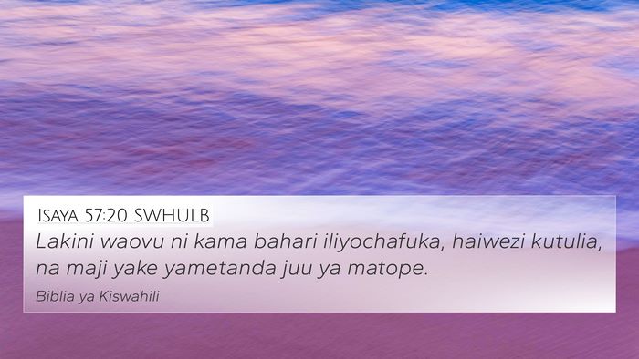 Isaya 57:20 SWHULB Bible Verse Image