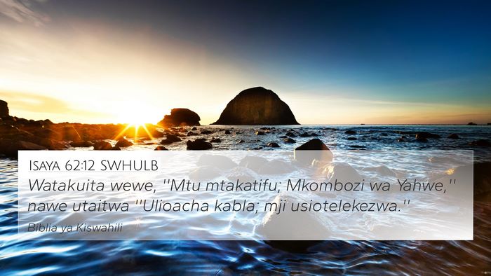 Isaya 62:12 SWHULB Bible Verse Image