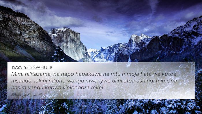 Isaya 63:5 SWHULB Bible Verse Image