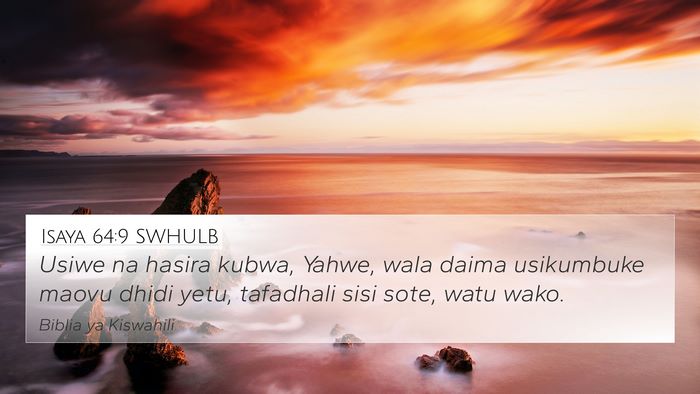 Isaya 64:9 SWHULB Bible Verse Image