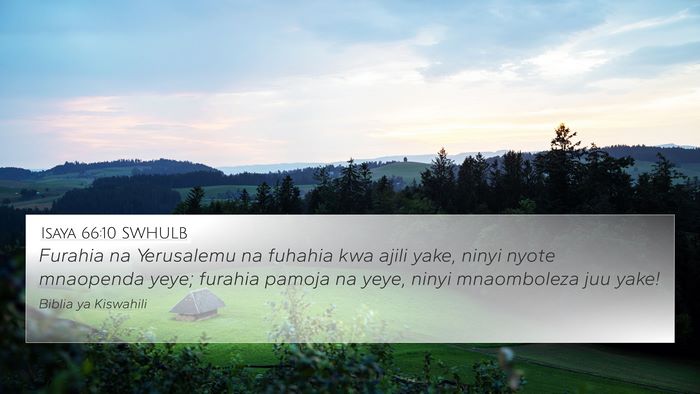 Isaya 66:10 SWHULB Bible Verse Image
