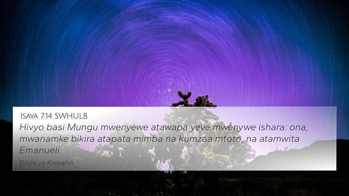 Isaya 7:14 SWHULB Bible Verse Image