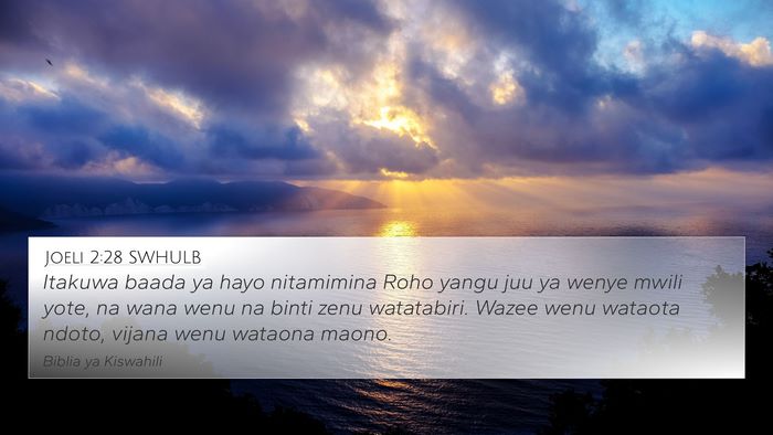 Joeli 2:28 SWHULB Bible Verse Image