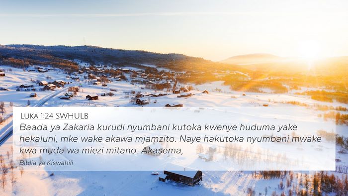 Luka 1:24 SWHULB Bible Verse Image