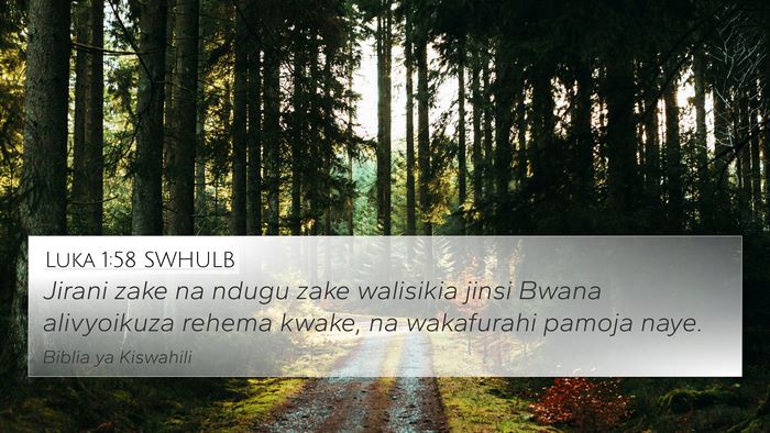 Luka 1:58 SWHULB Bible Verse Image