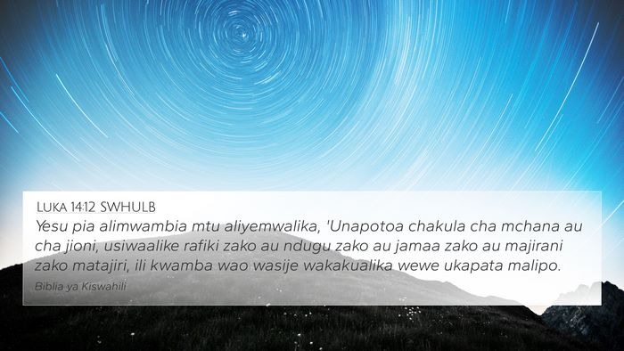 Luka 14:12 SWHULB Bible Verse Image