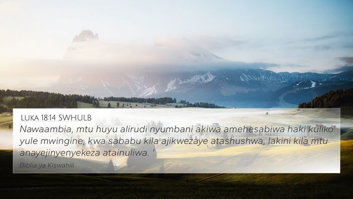 Luka 18:14 SWHULB Bible Verse Image